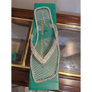 Lauren Lorraine Tampa Clear Flipflop Size 5.5 NIB